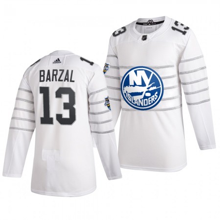 Camisola New York Islanders Mathew Barzal 13 Cinza Adidas 2020 NHL All-Star Authentic - Homem